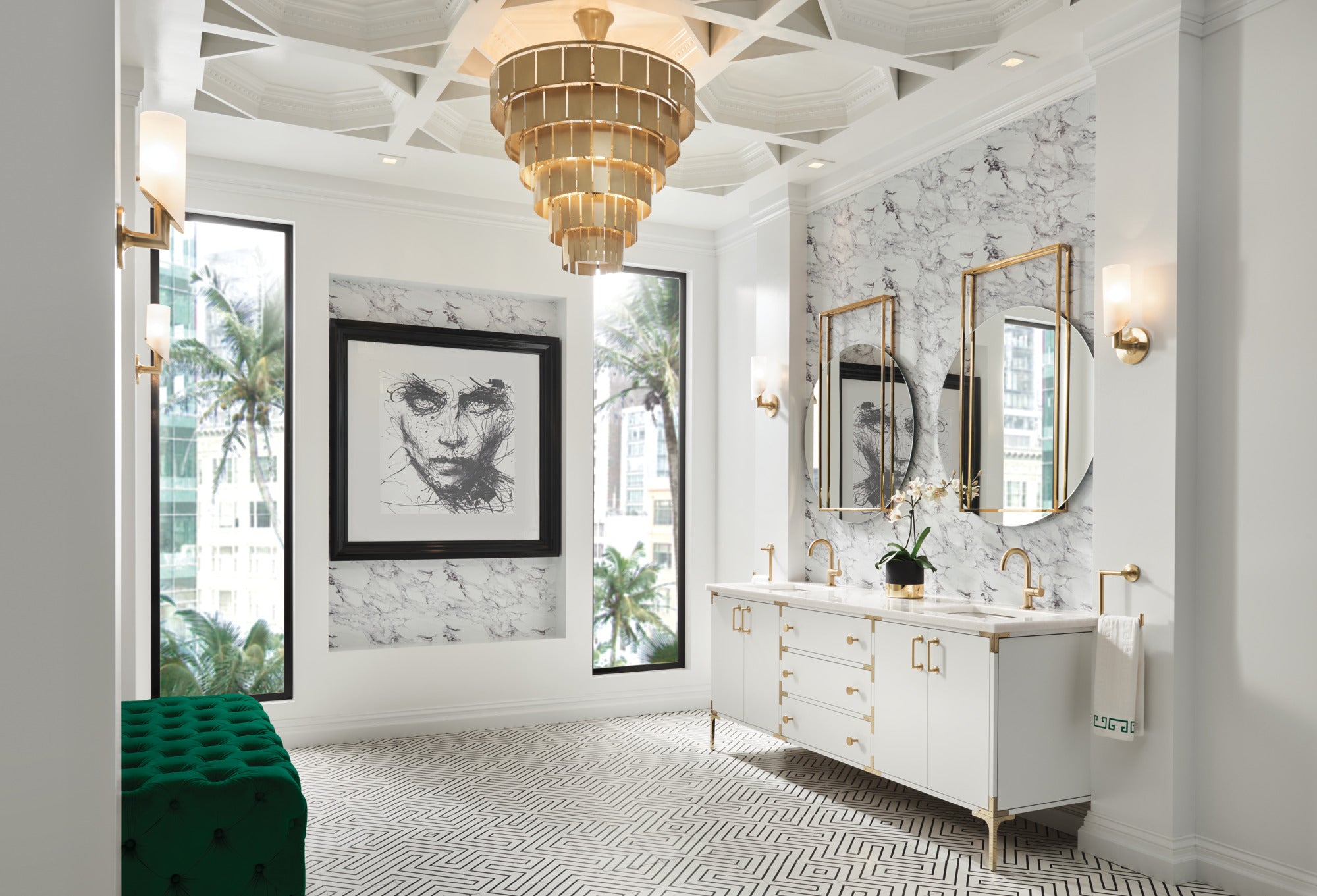 luxe gold light sconce