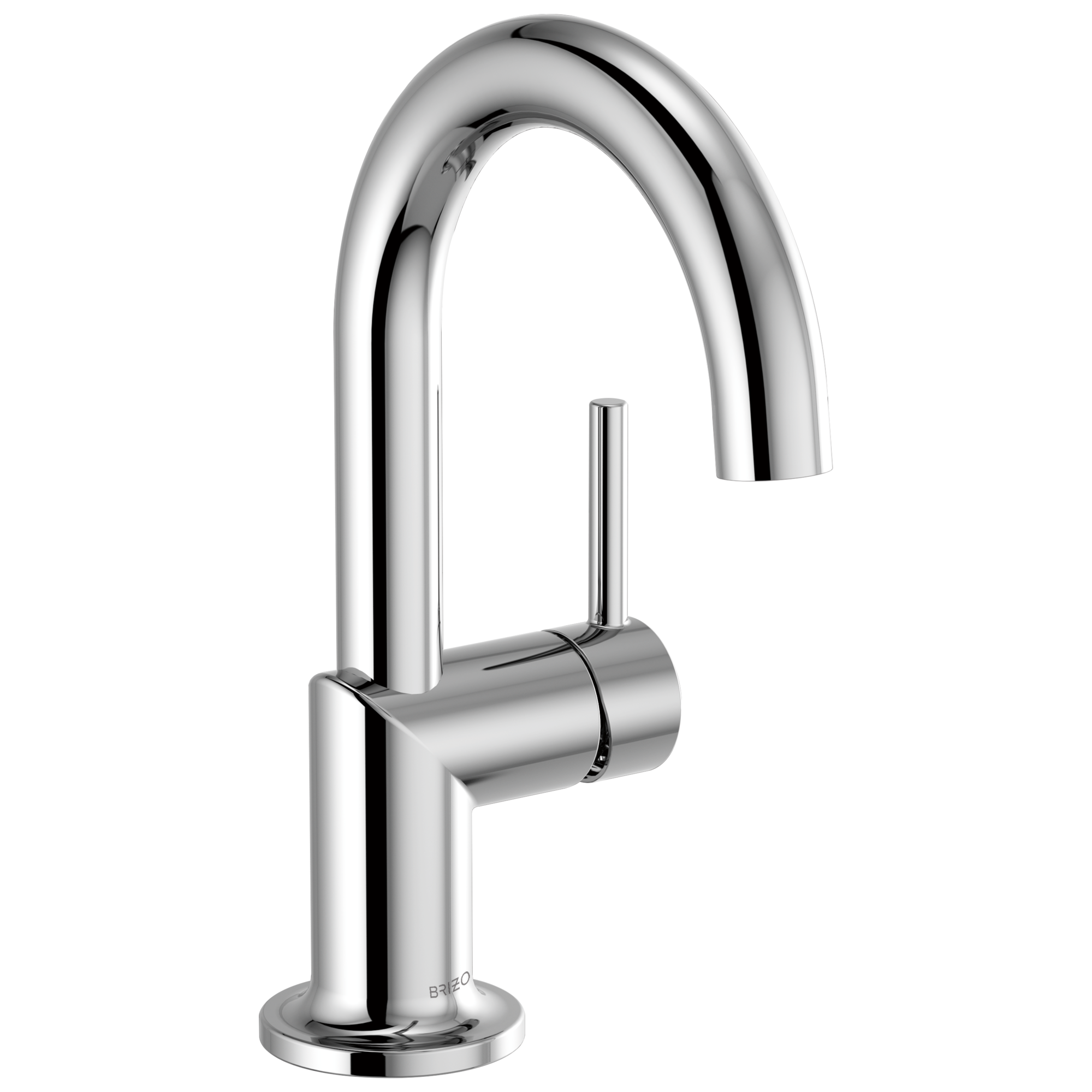 chrome lavatory faucet