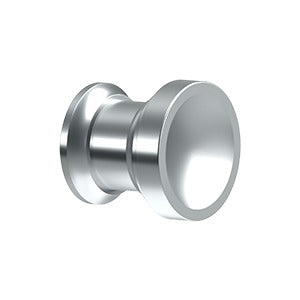 polished chrome knob