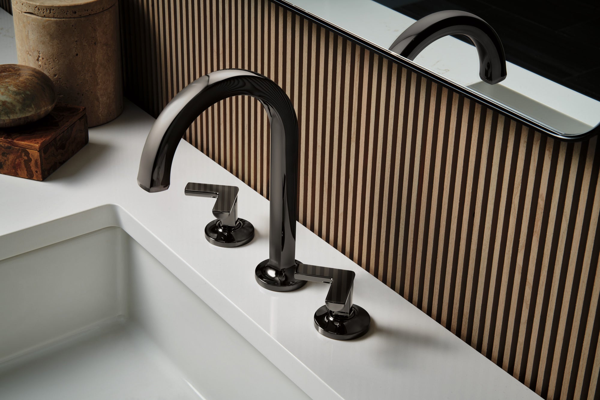 brilliance black onyx lavatory faucet