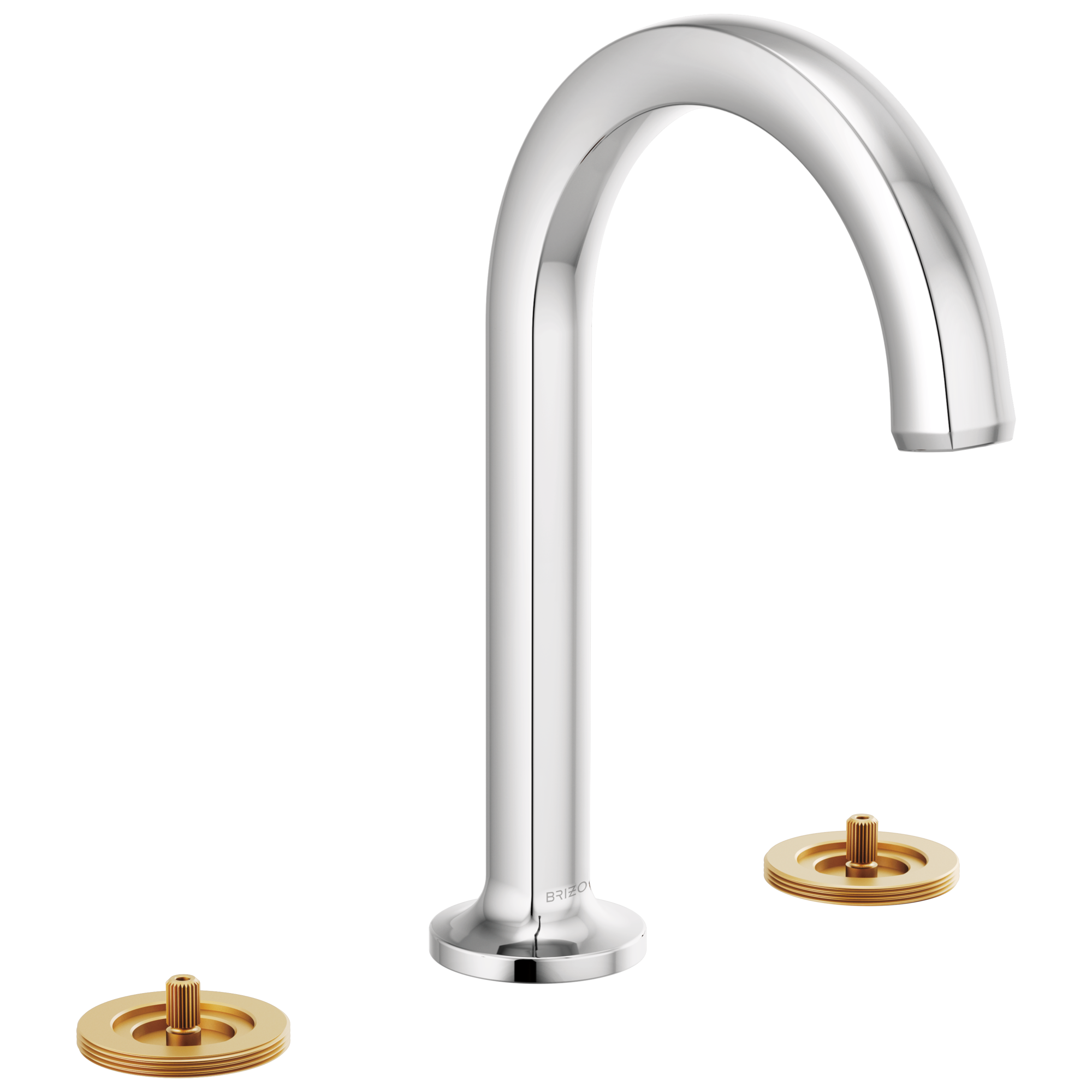 chrome lavatory faucet