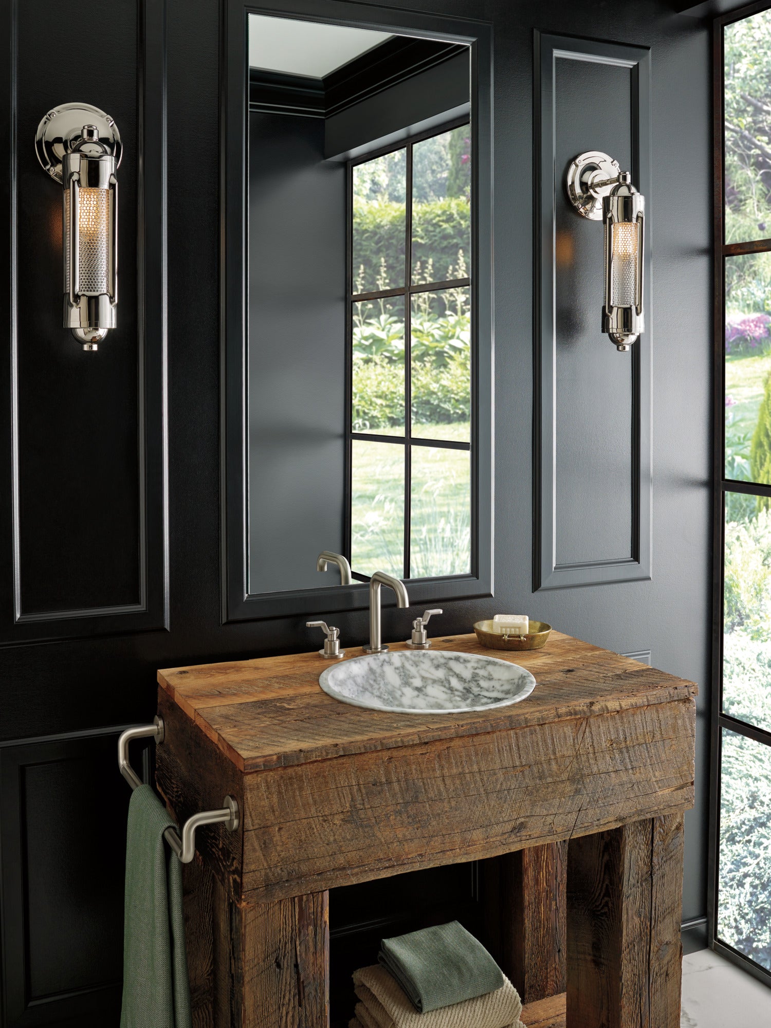 luxe nickel lavatory faucet