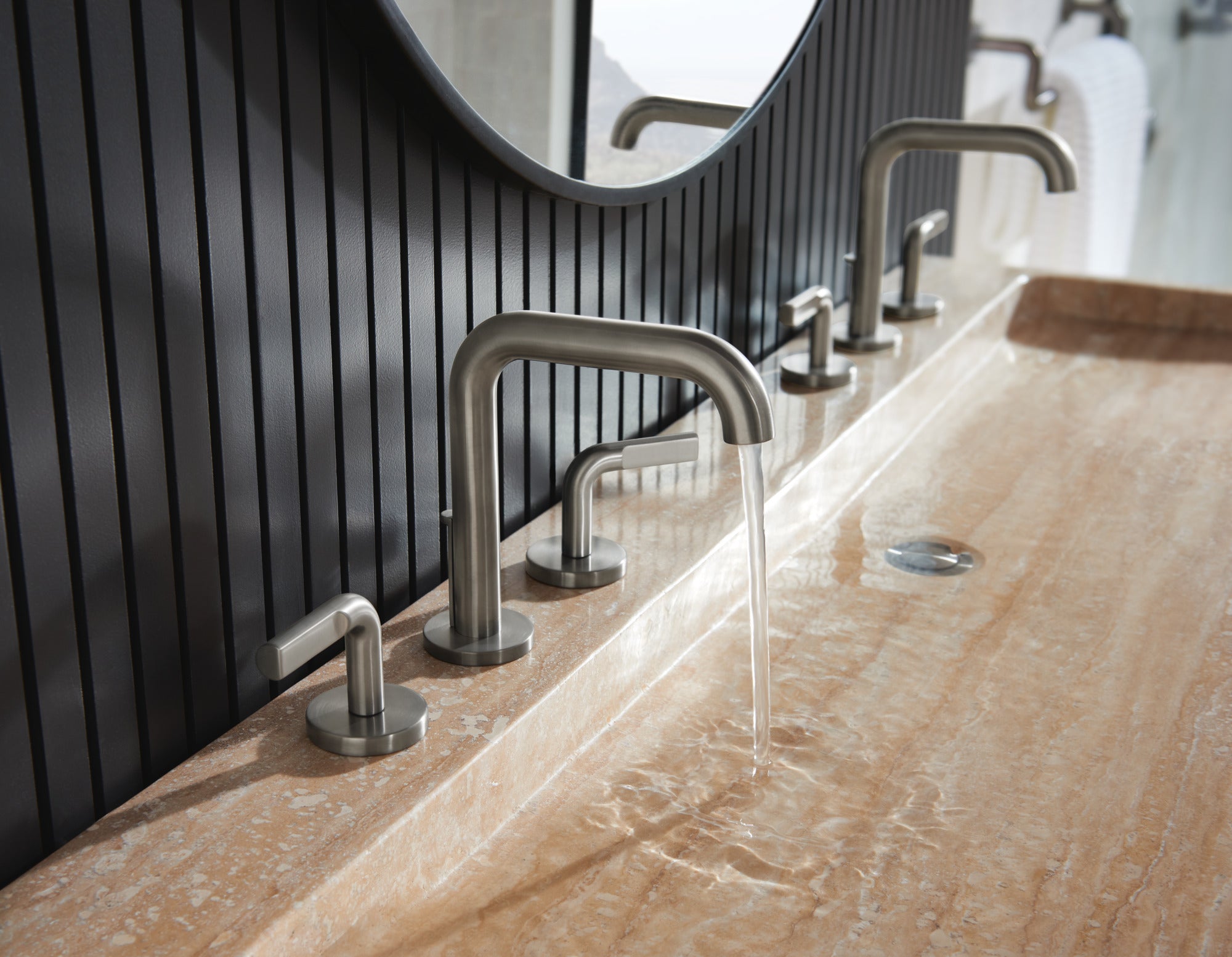 luxe steel lavatory faucet