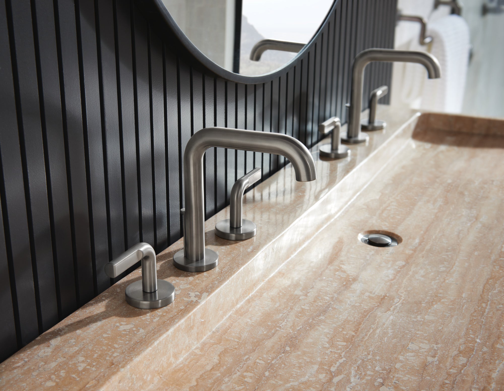 luxe steel lavatory faucet