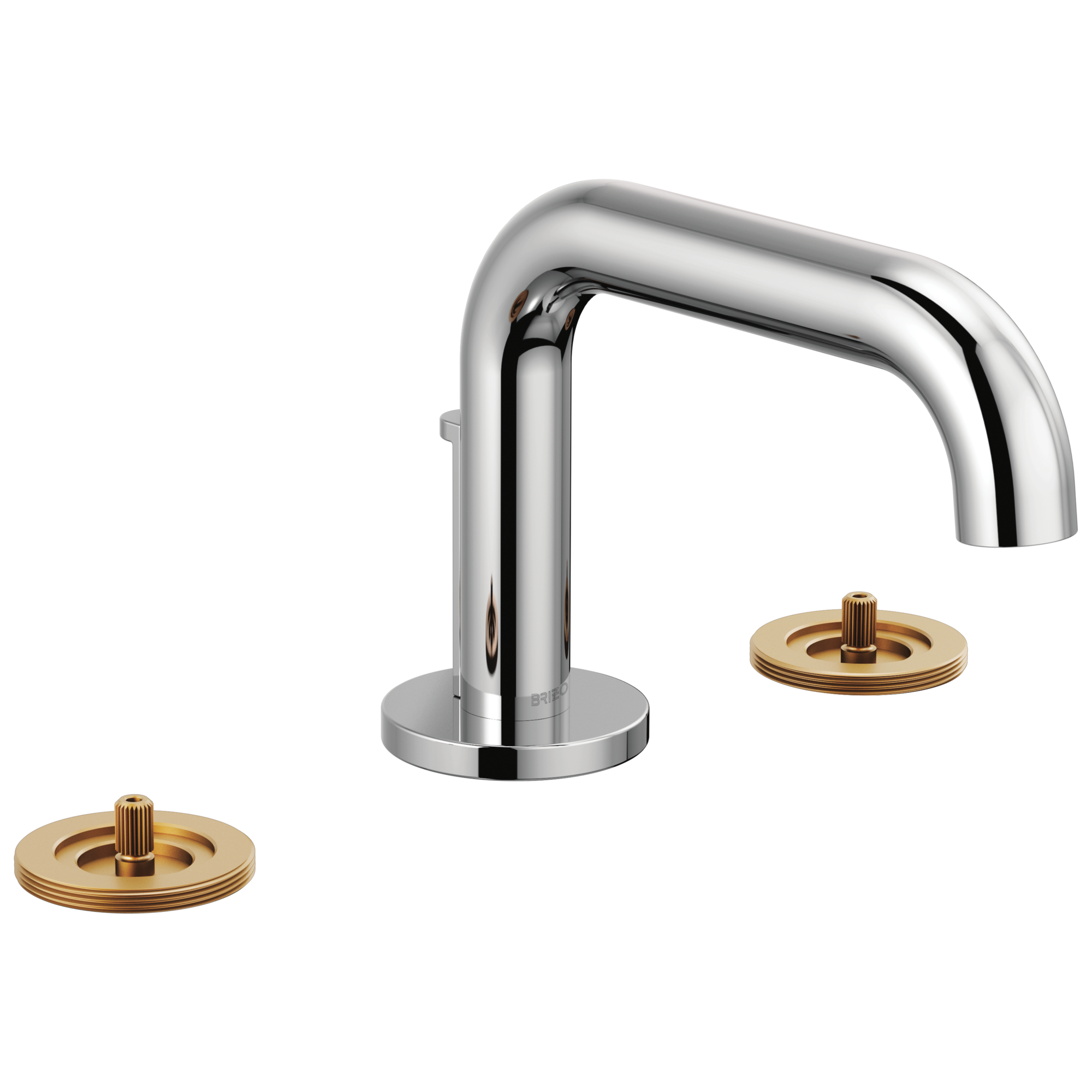 chrome lavatory faucet