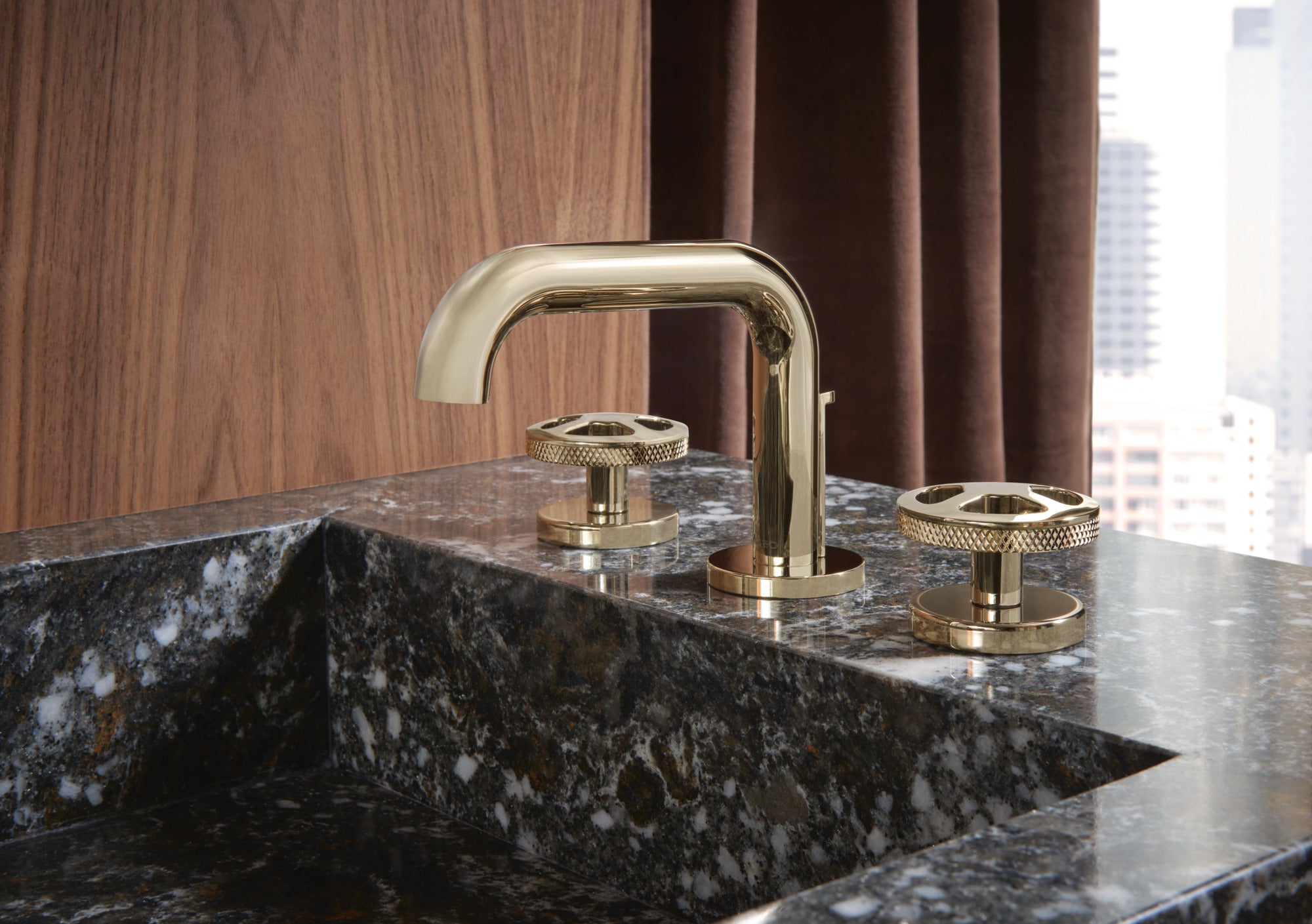 polished nickel handle kit