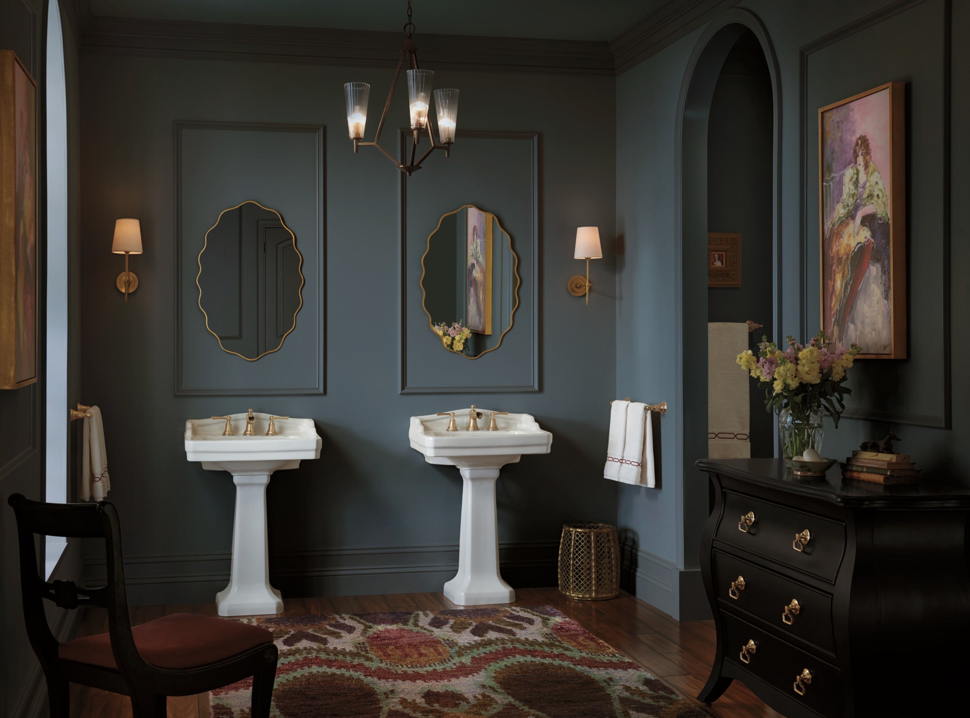 luxe gold towel bar