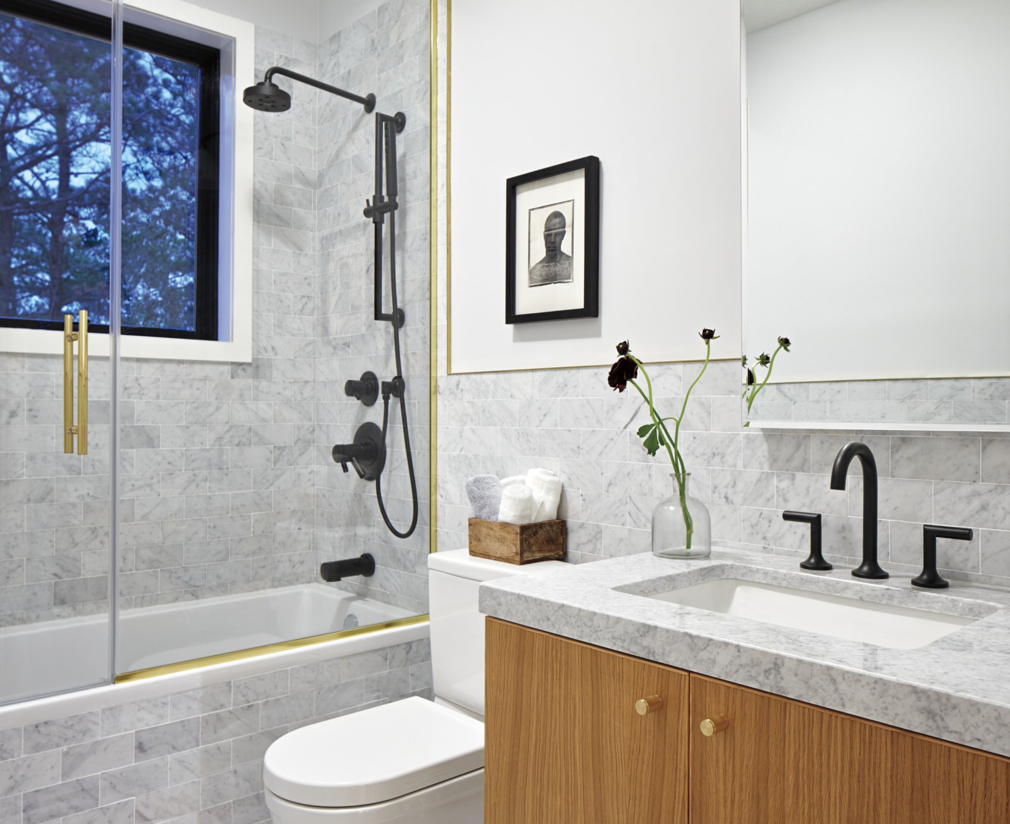 matte black thermostatic tub/shower