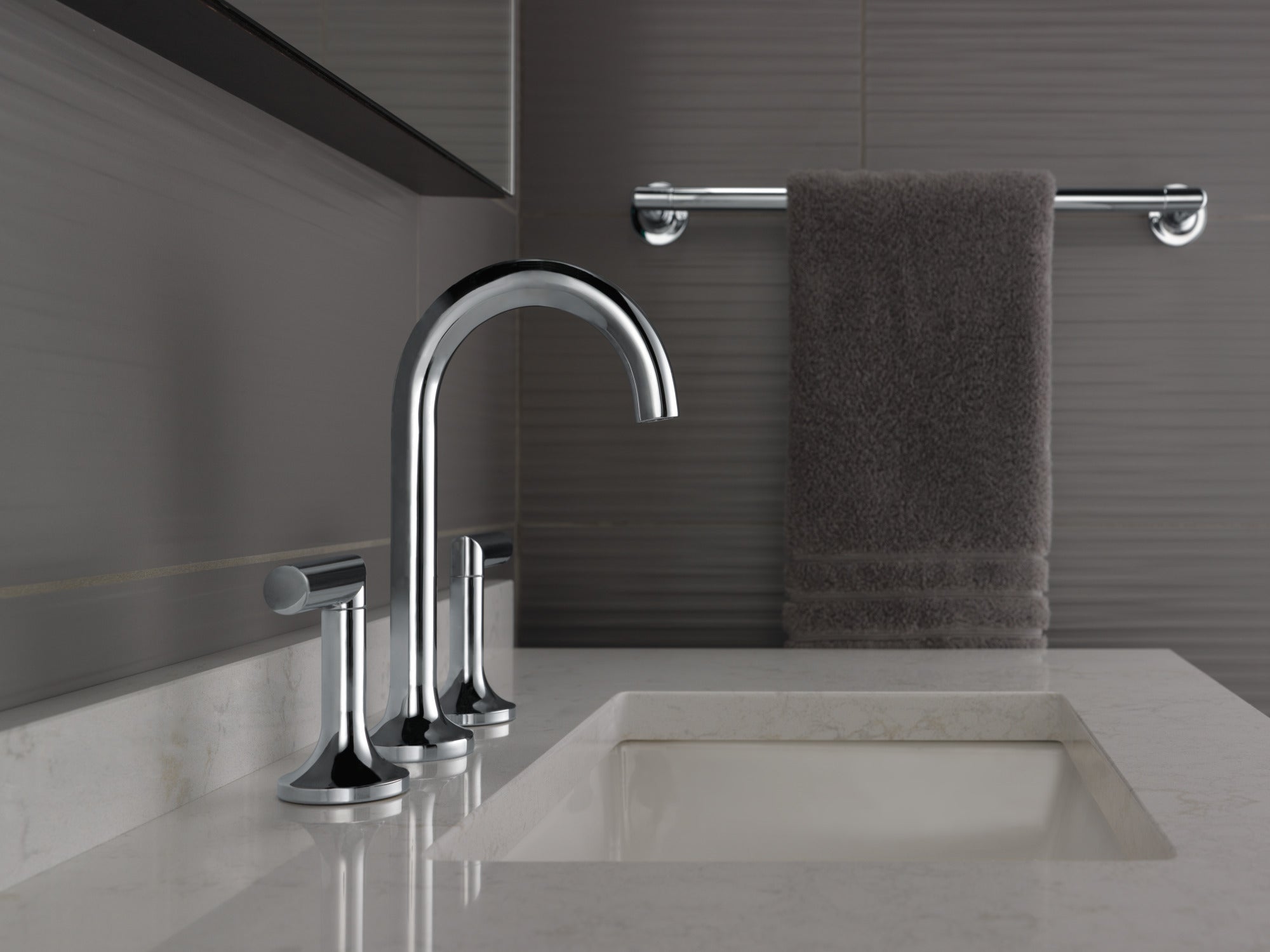 chrome lever handle