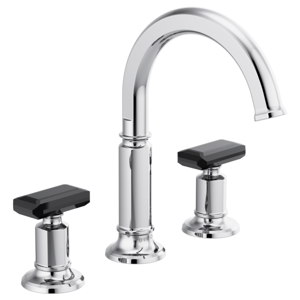 chrome lavatory faucet