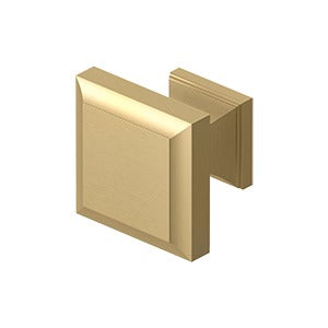 Deltana 1-3/16" x 1-3/16" Decorative Square Knob