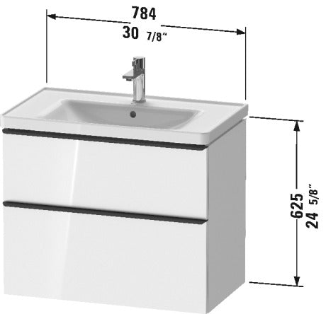 white wallmount drawer