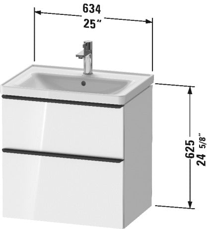 white wallmount drawer