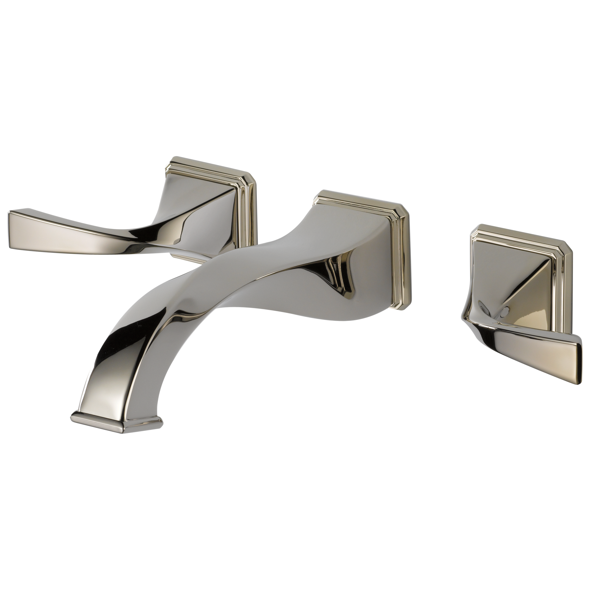polished nickel lavatory faucet