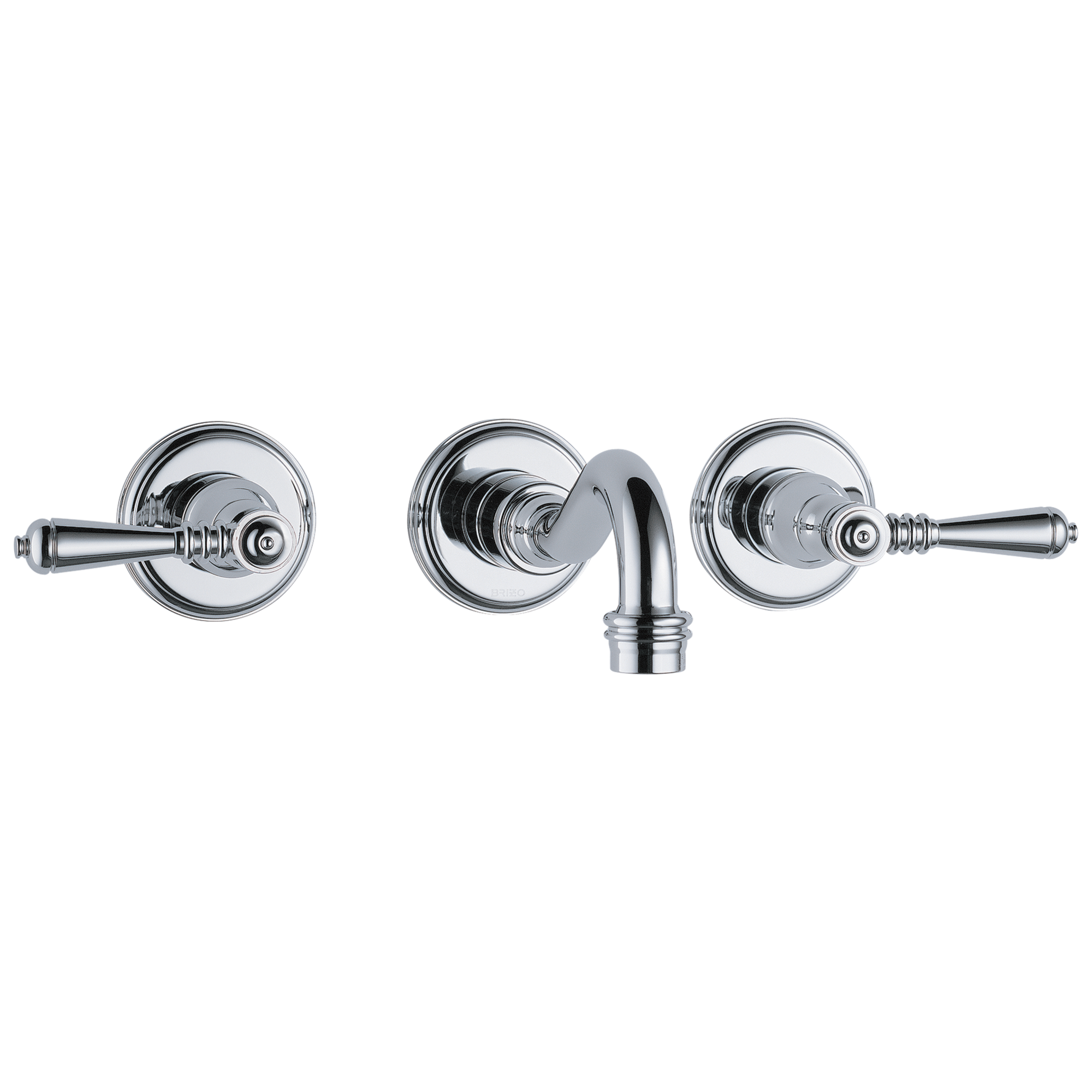 chrome lavatory faucet