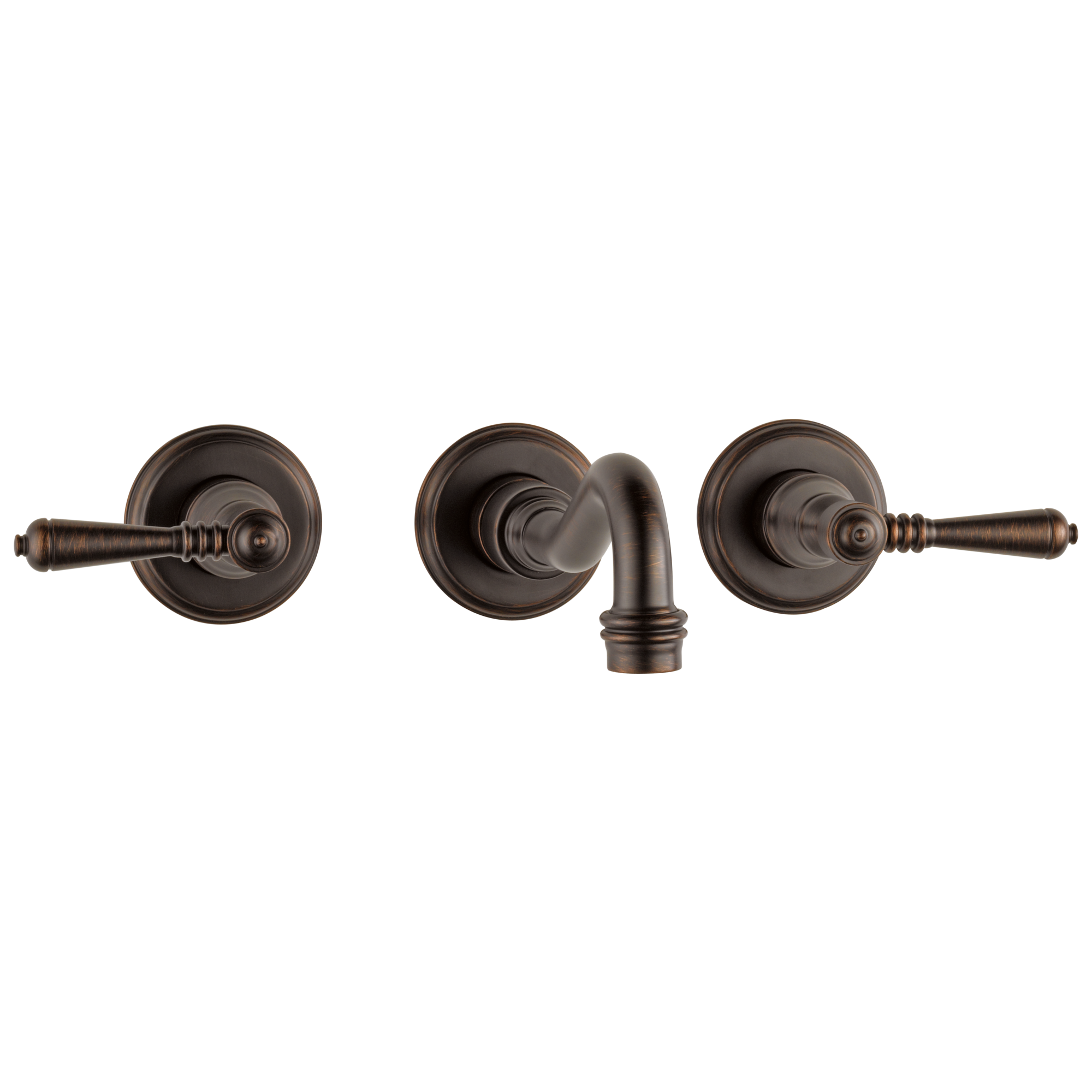 Brizo Tresa Two-Handle Wall Mount Lavatory Faucet with Lever Handles 1.5 GPM