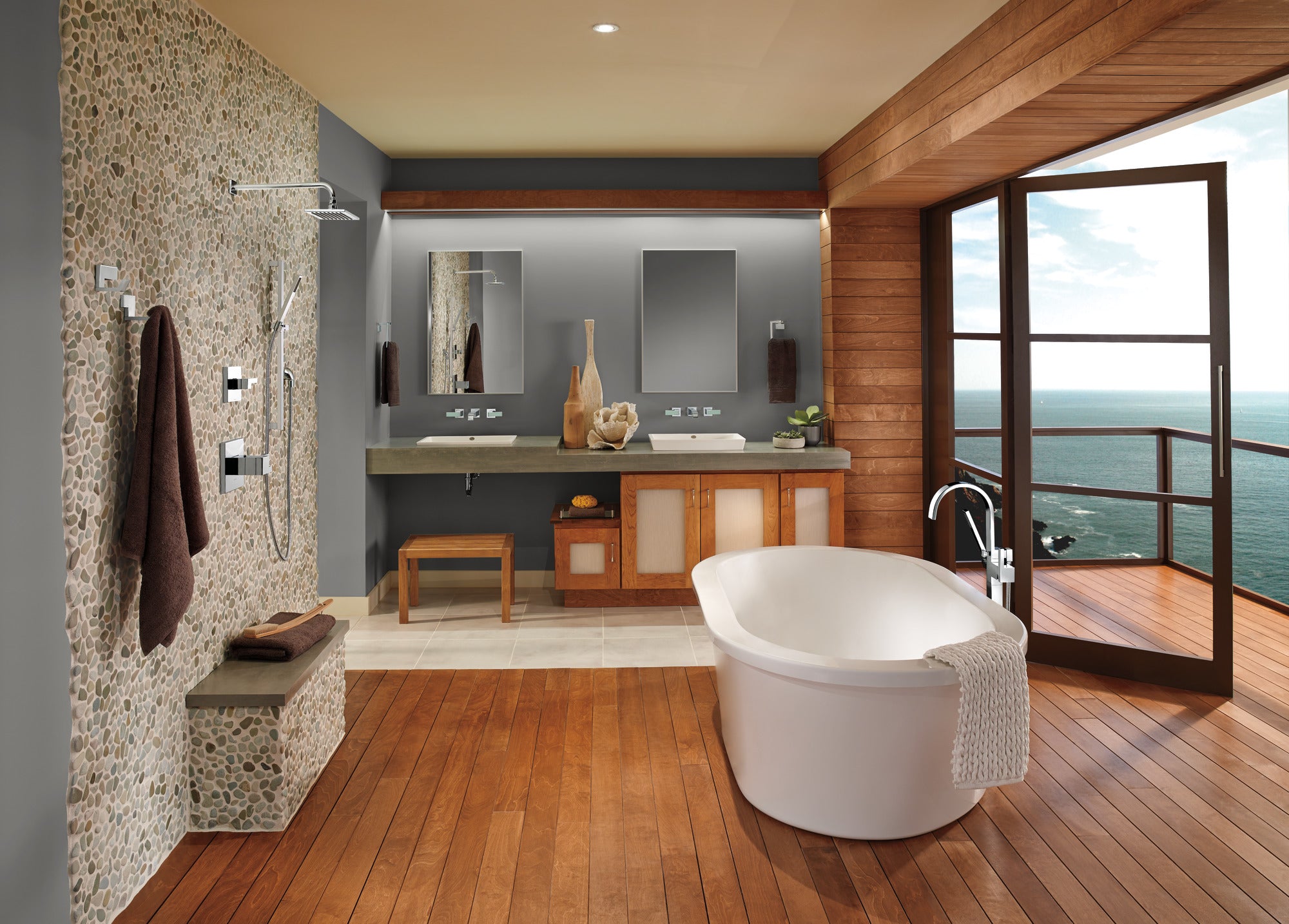 chrome tub filler