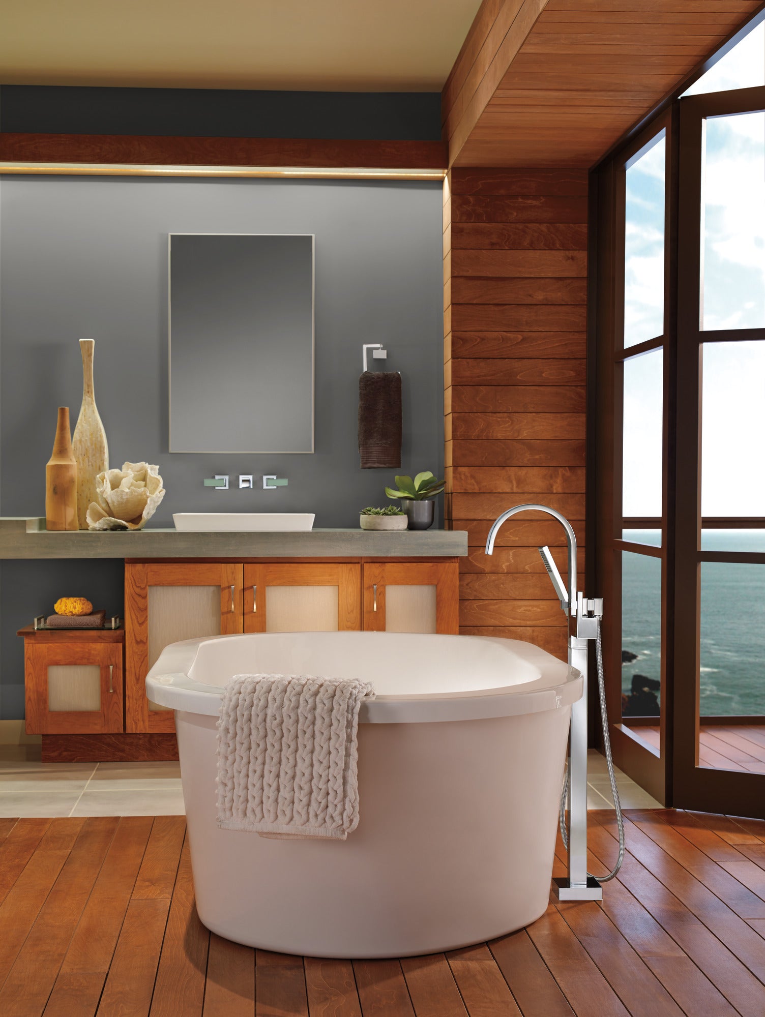 chrome tub filler
