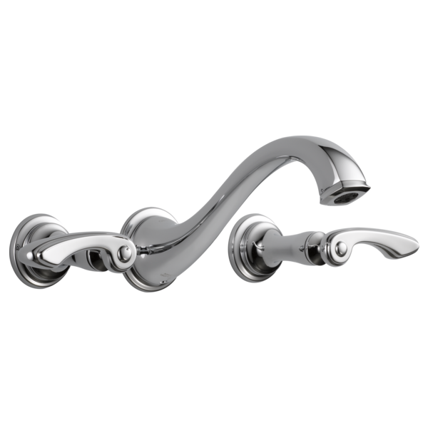 chrome lavatory faucet