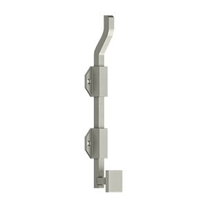 Deltana Solid Brass 10" Modern Offset Surface Bolt