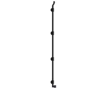 Deltana Solid Brass 42" Modern Offset Surface Bolt