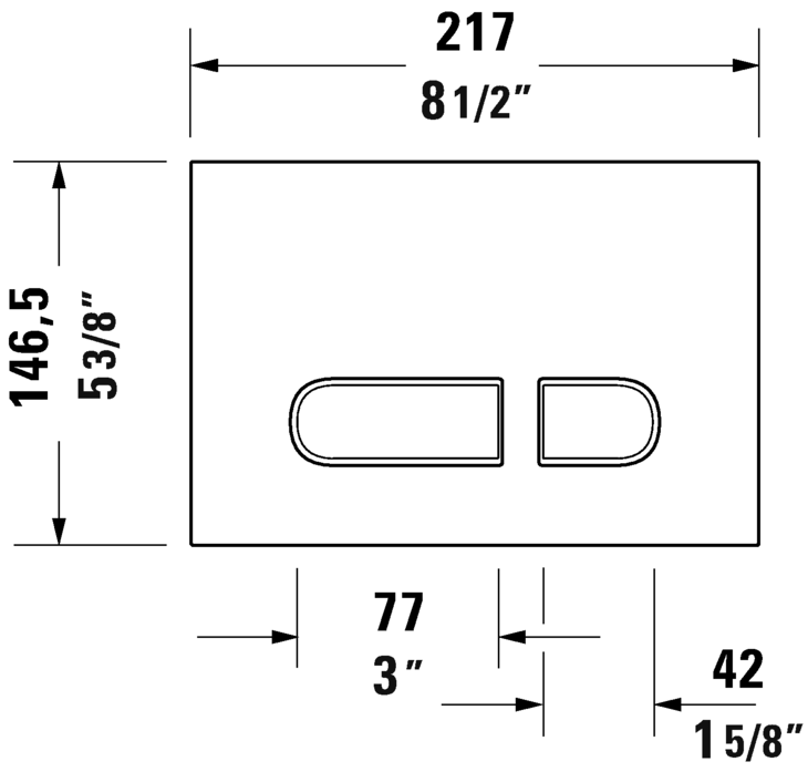 white actuator plate