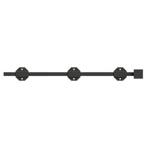Deltana 18" Modern Solid Brass Surface Bolt