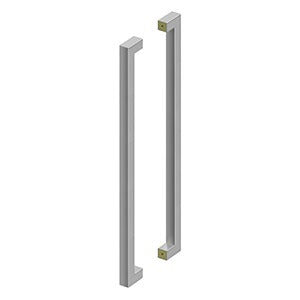 Deltana 36" Extra Large Contemporary Pulls, Back-to-Back