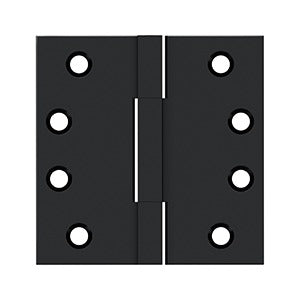 Deltana 4"x 4" Solid Brass Square Knuckle Hinges
