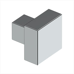 polished chrome knob