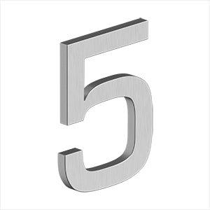 Deltana 4" Number 5, E Series with Risers, Stainless Steel