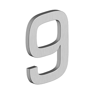 Deltana 4" Number 9, E Series with Risers, Stainless Steel