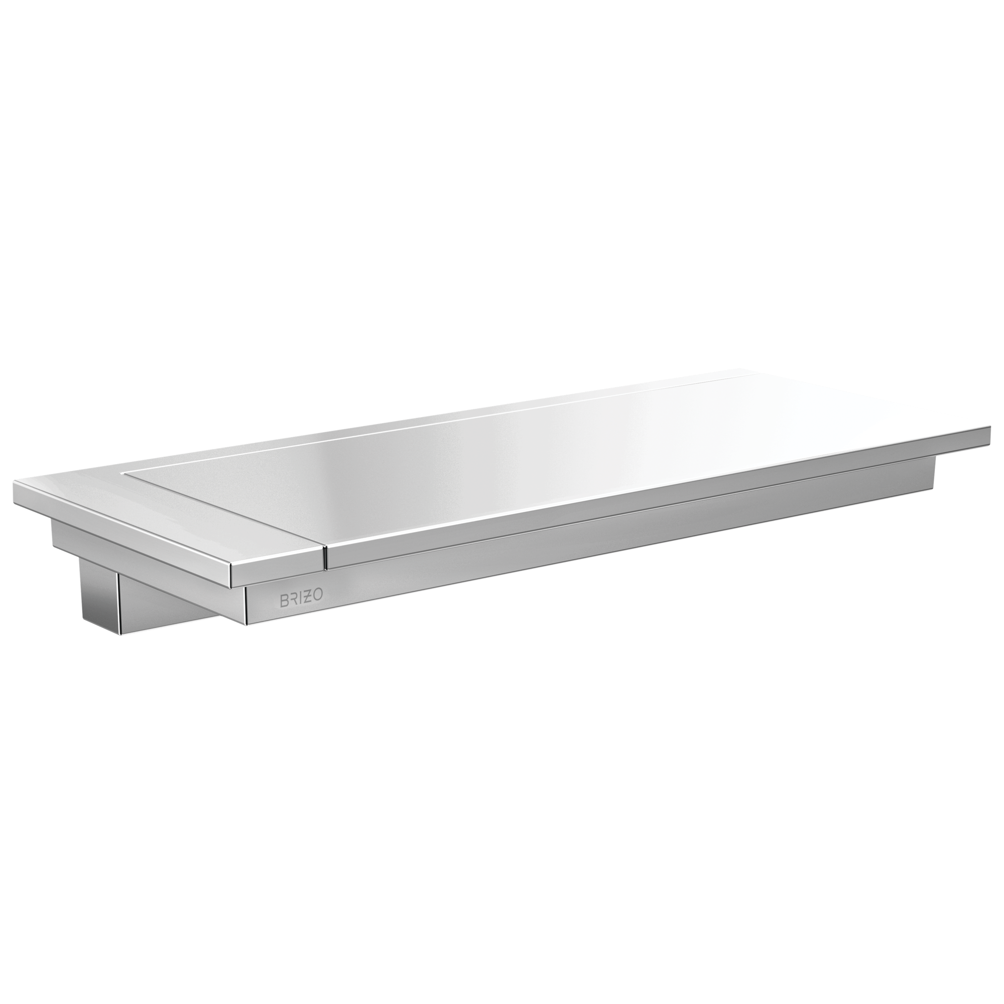 chrome wall shelf