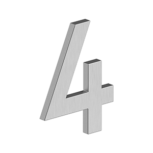 Deltana 4" Number 4, B Series with Risers, Stainless Steel