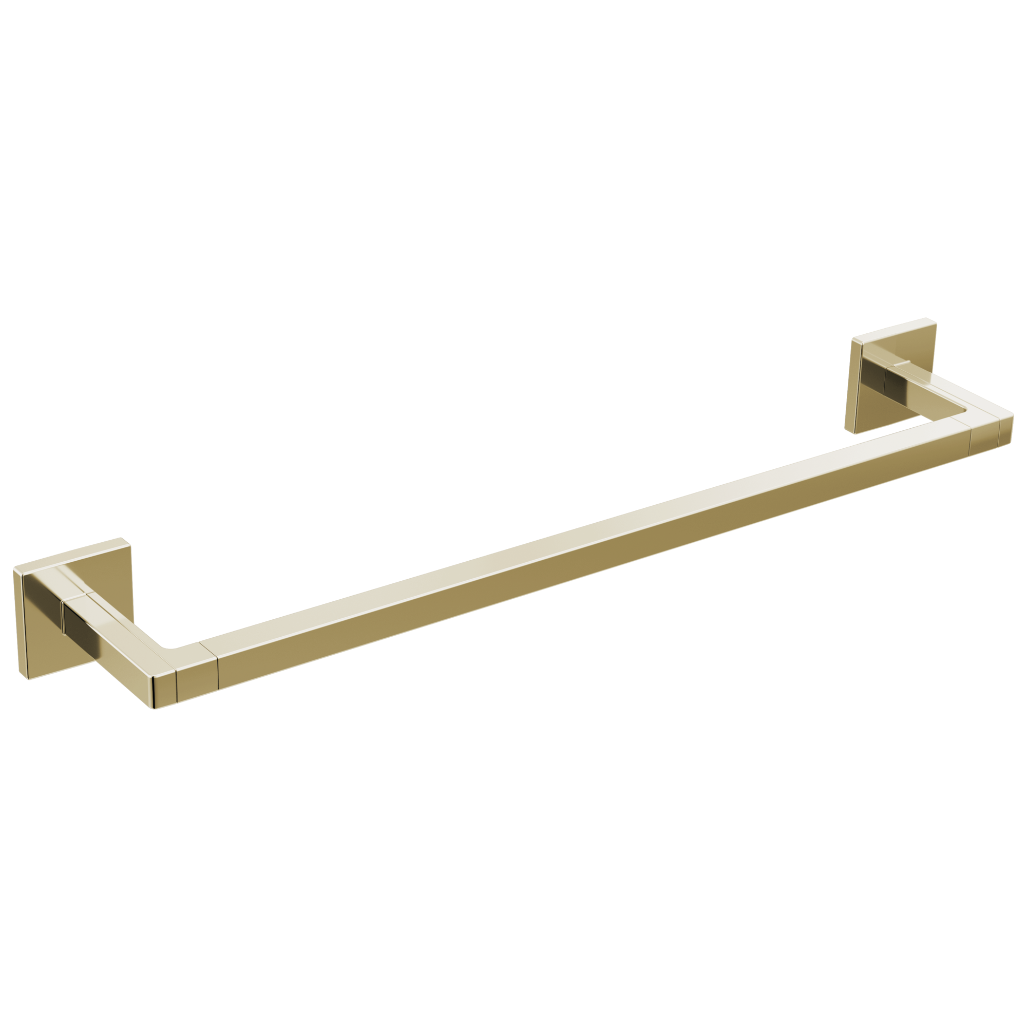 polished nickel towel bar