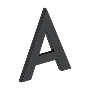 paint black letter