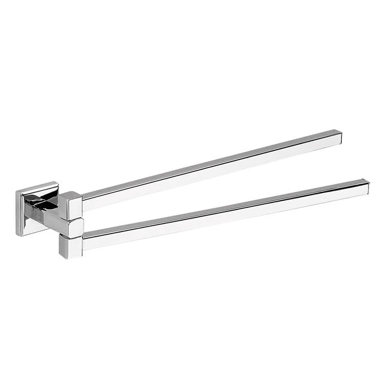 polished chrome towel bar