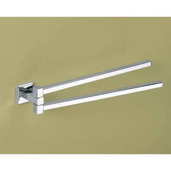 polished chrome towel bar