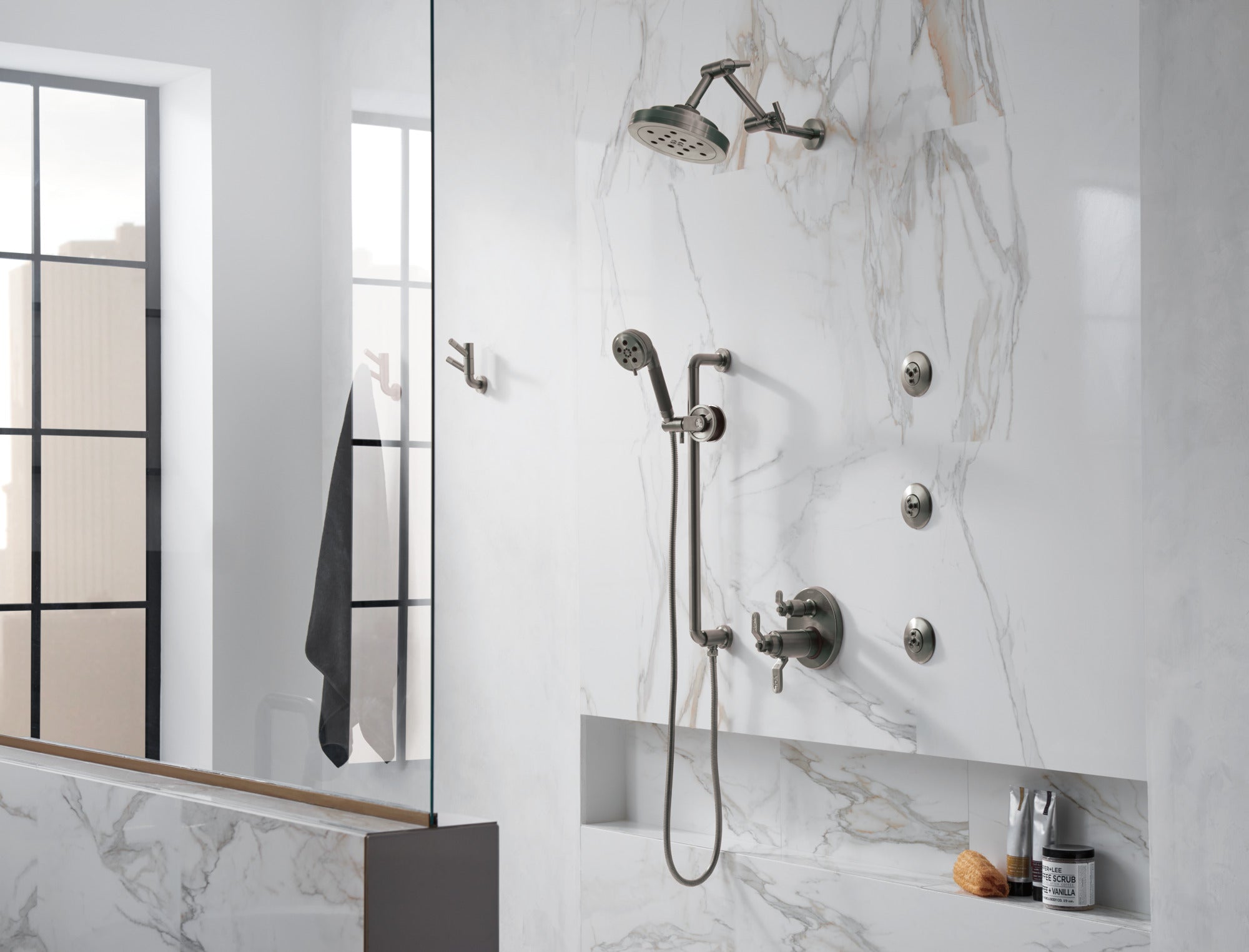 luxe steel robe hook