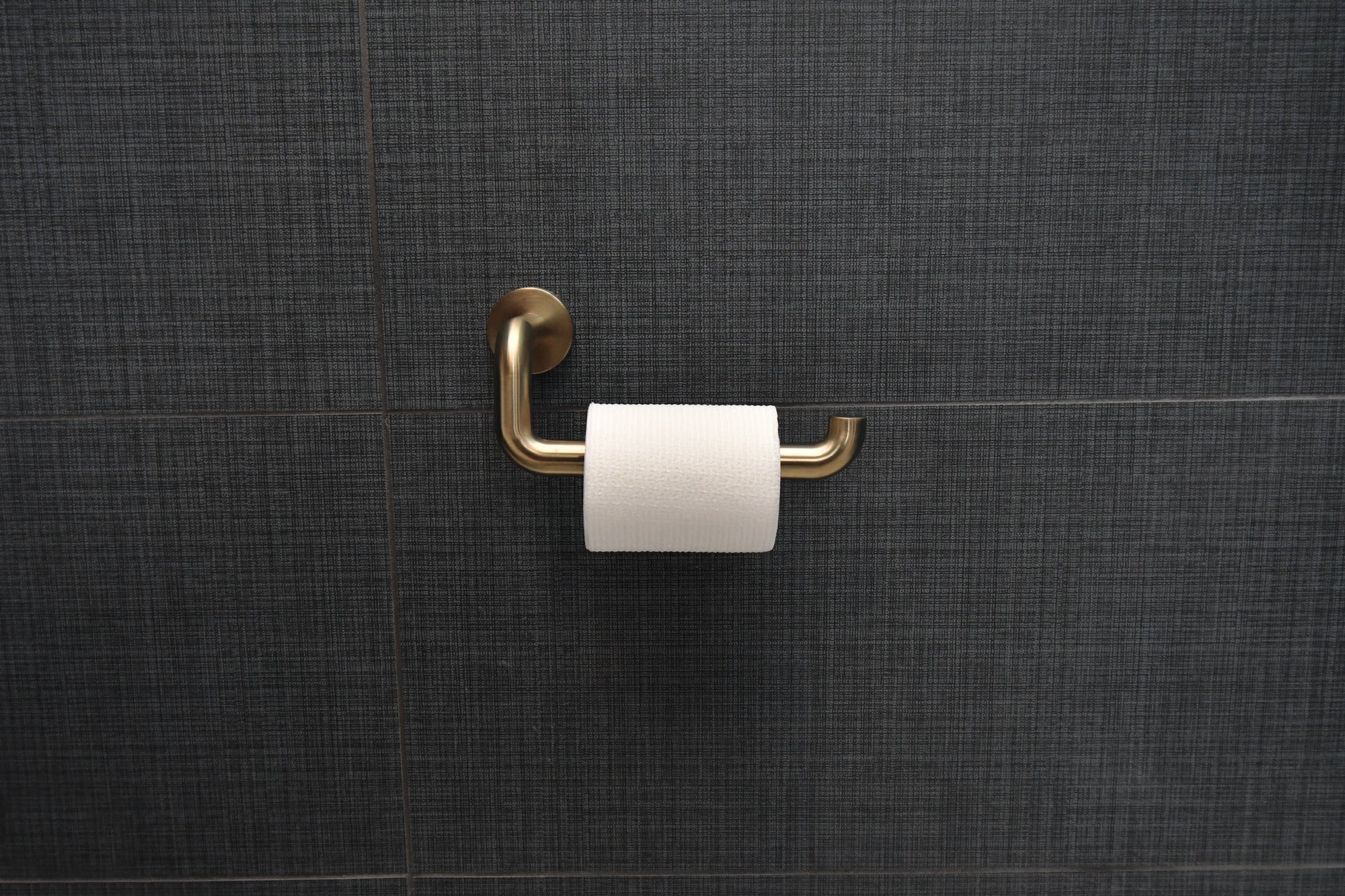 luxe gold tissue holder