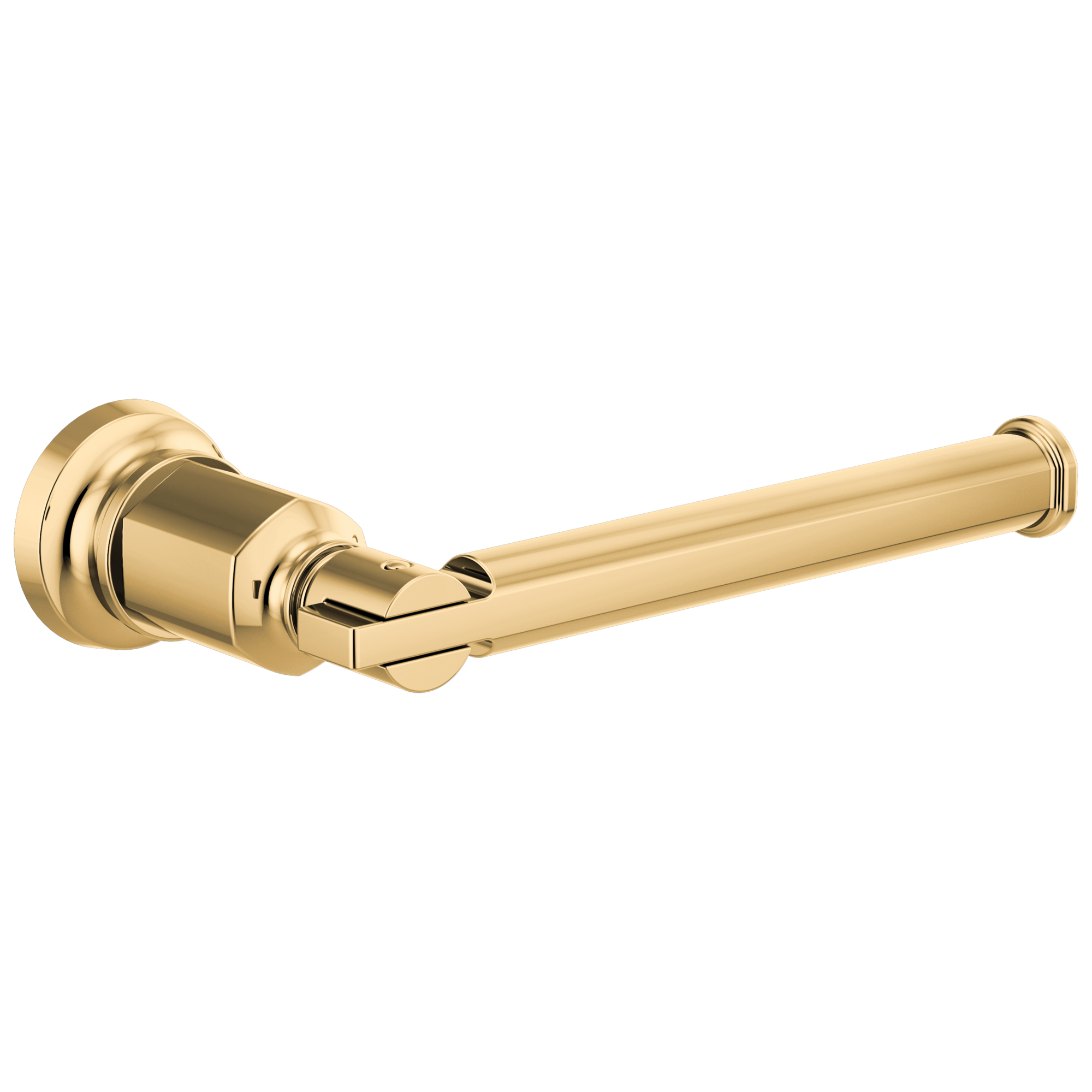 polished gold tissue holder