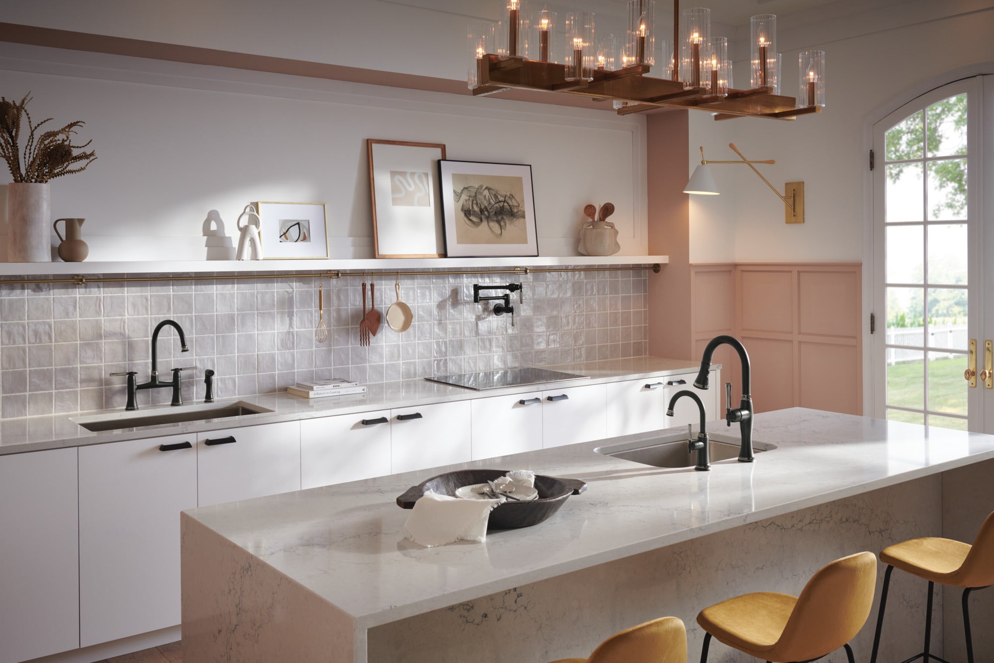 matte black / brilliance black onyx kitchen faucet
