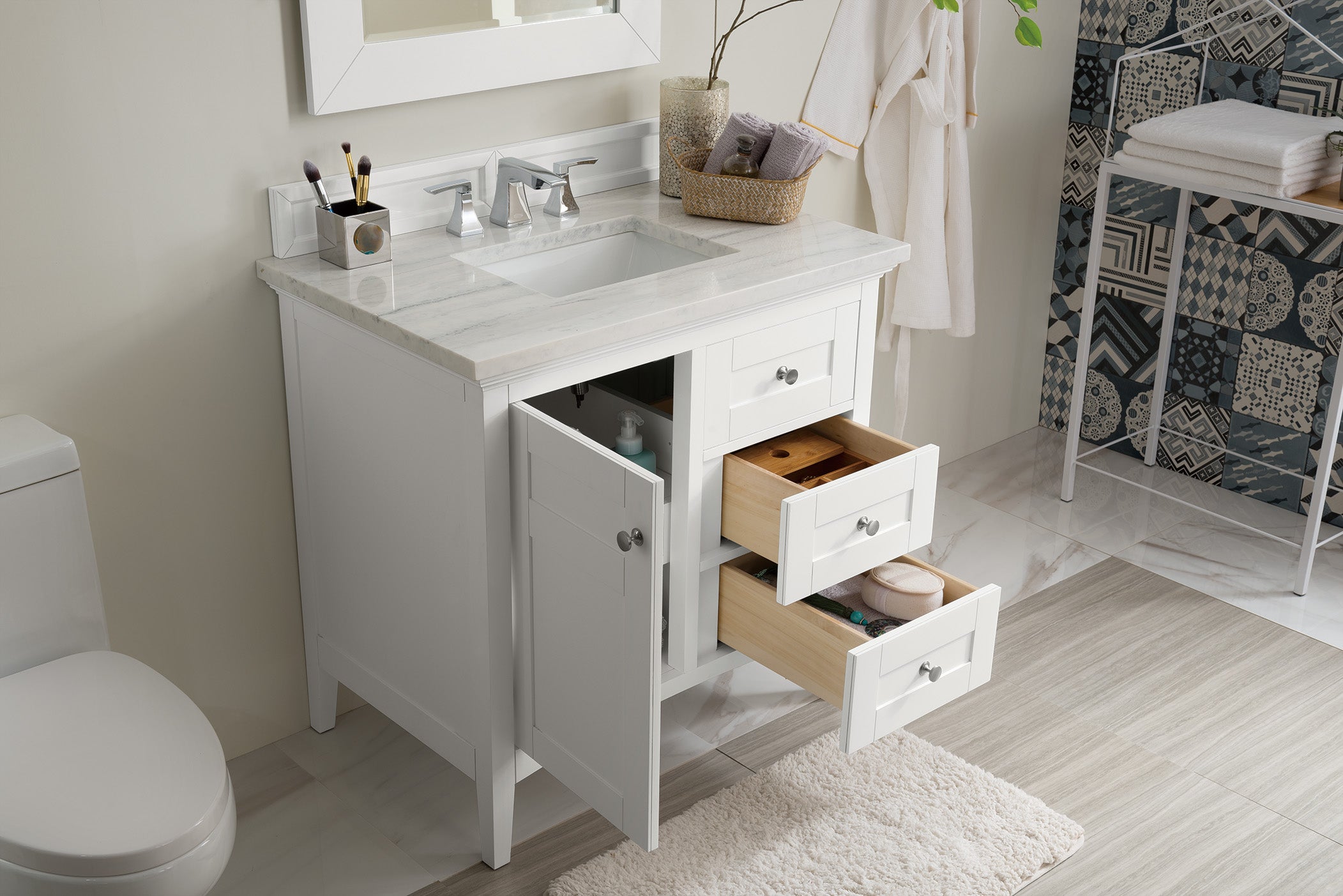 arctic fall solid surface top vanity