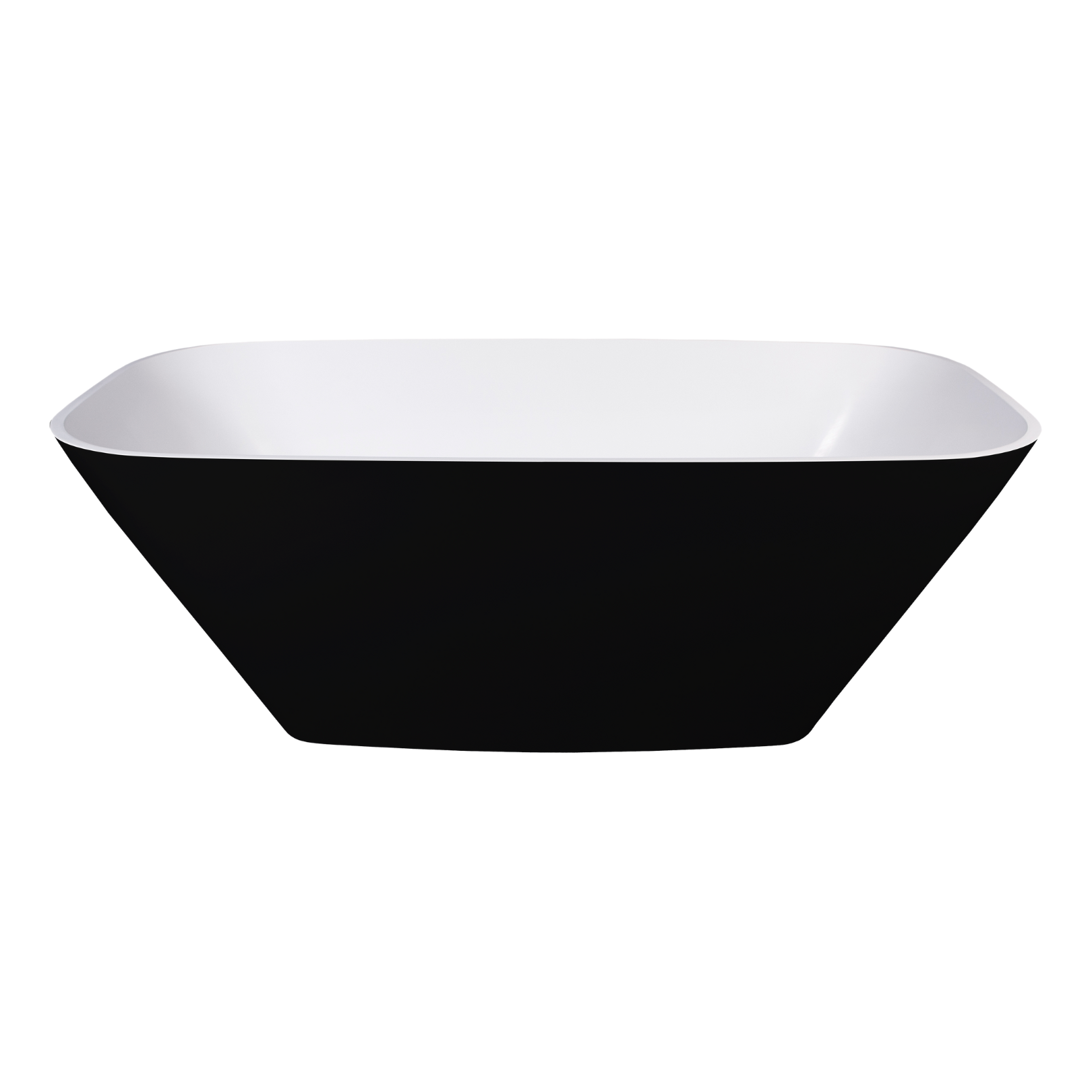 black freestanding bathtub