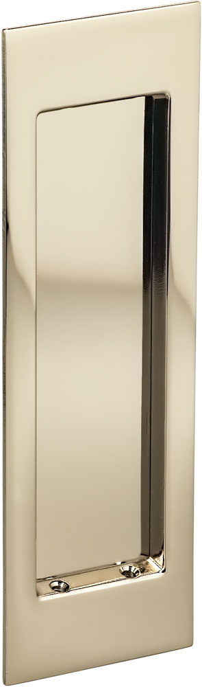 Omnia Solid Brass Modern Rectangular Flush Cup Pokcet Door Set