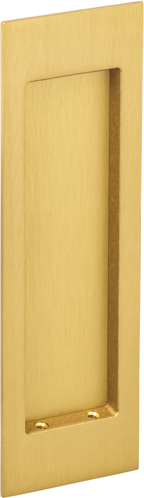 Omnia Solid Brass Modern Rectangular Flush Cup Pokcet Door Set