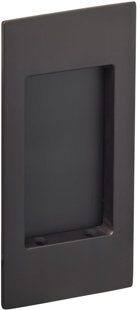 Omnia Solid Brass Modern Rectangular Flush Cup Pokcet Door Set
