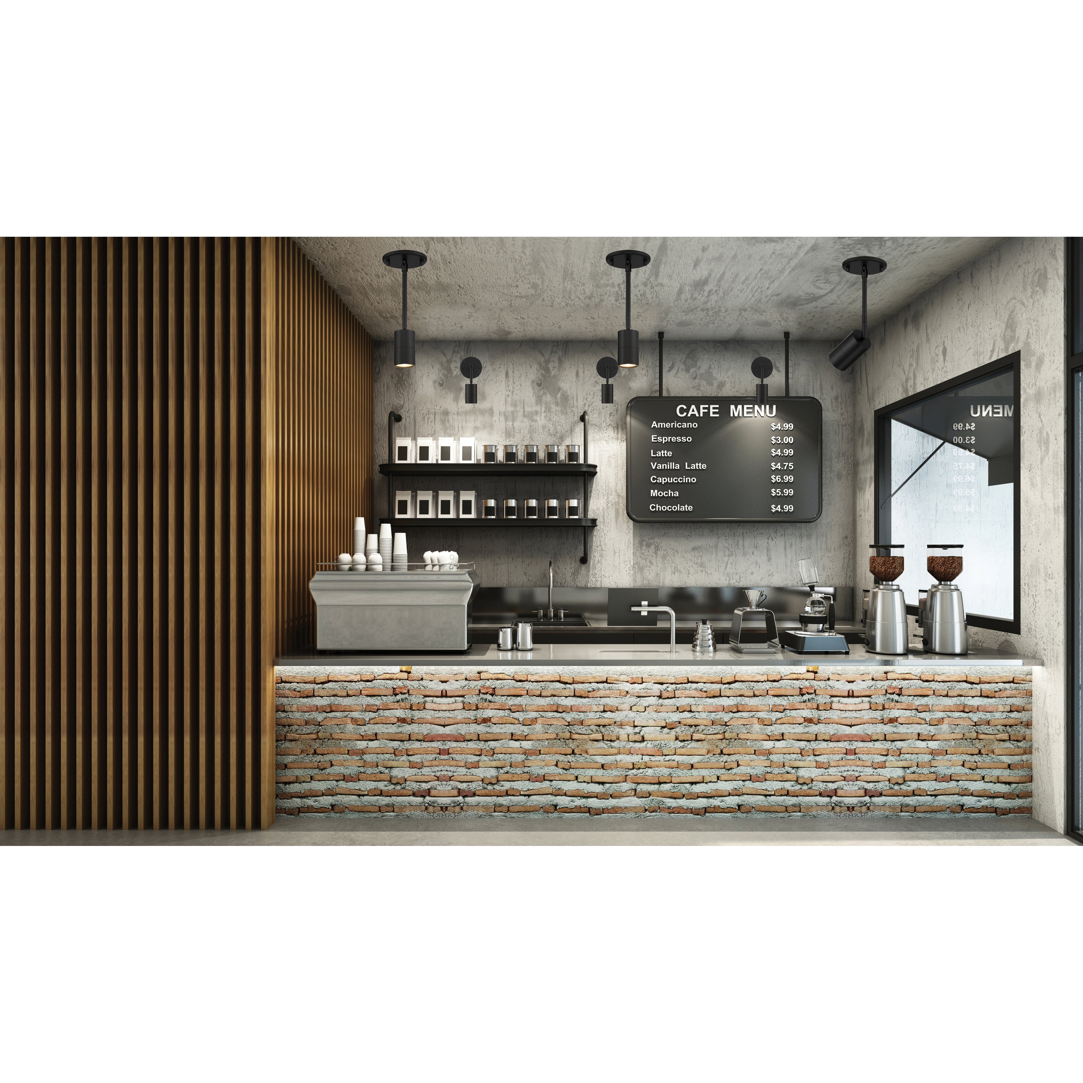 matte black led wall or ceiling spotlight
