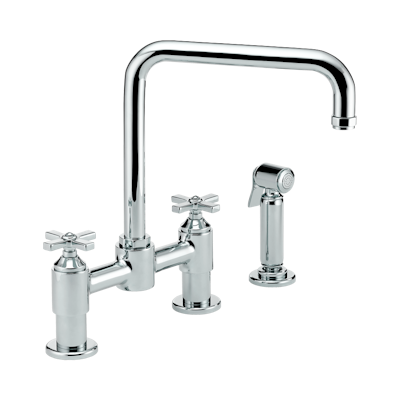 chrome polished faucet
