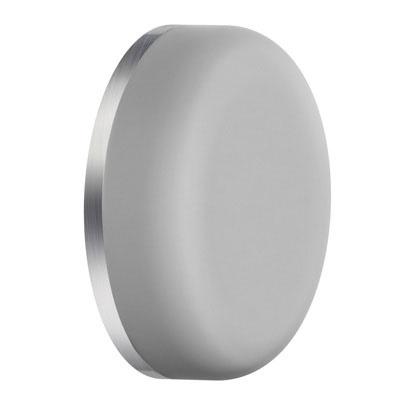 brushed stainless steel door stop